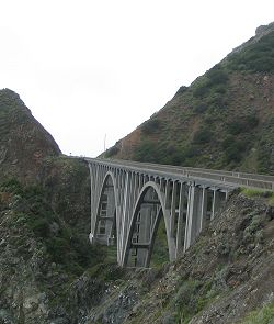 Highway 1 at Big Creek Bridge