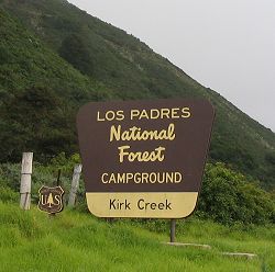 Highway 1 at Kirk Creek Campground