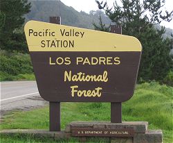 Highway 1 at Pacific Valley Information Station