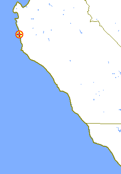 Map locating this point on the Big Sur coast