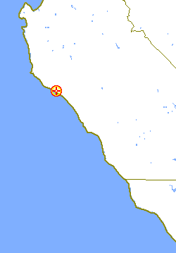 Map locating this point on the Big Sur coast