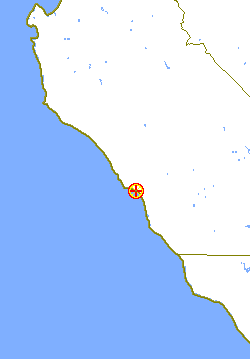 Map locating this point on the Big Sur coast