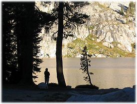 View of May Lake from its High Sierra Camp