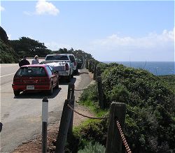 Highway 1 at Abalone Cove Vista Point