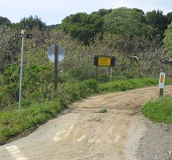 The Coast Road intersects Highway 1 at Andrew Molera State Park