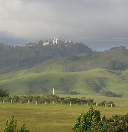 Hearst Castle seen from Highway 1