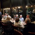 Here are a few photos from our ad hoc, no-host, self-organized, delightful pre-reunion class dinner on Thursday evening, May 1, at Tutti Mangia Italian Chophouse in Claremont Village. Many thanks to Cathy Corison for her comparative pours of four Corison Winery cabernets.
